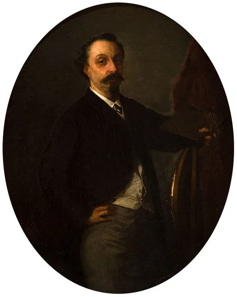 Federico Martínez, Portrait of the painter Víctor Patricio Landaluze