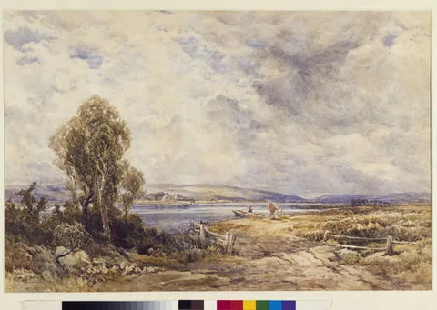 John Keeley, The Ferry at Tal-y-Cafn, River Conway, North Wales