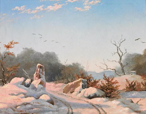 Carl Würtzen, Winter landscape.