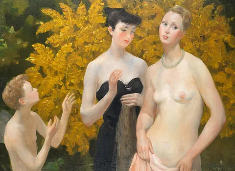 Adrien Thevenot, Bather and companions