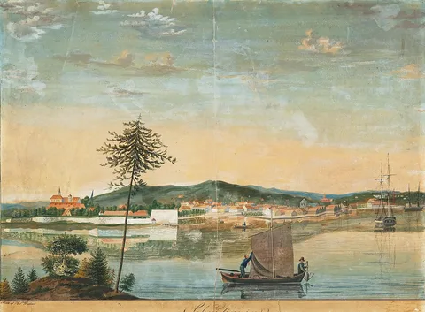 Hans Peter Dahm, Akershus og Christiania fra sjøen