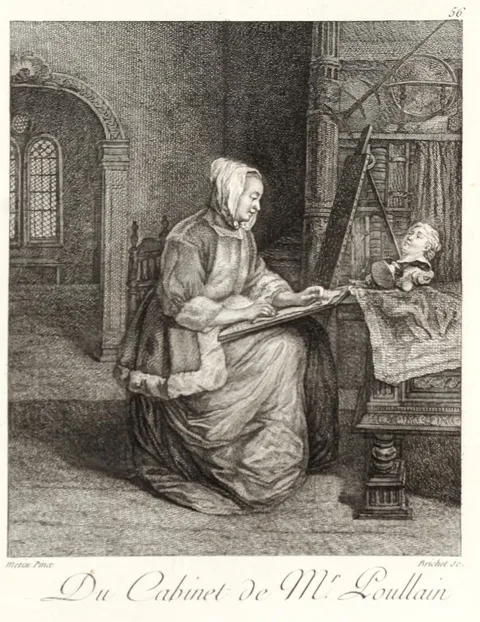 Robert Brichet, A Woman Drawing a Sculpture