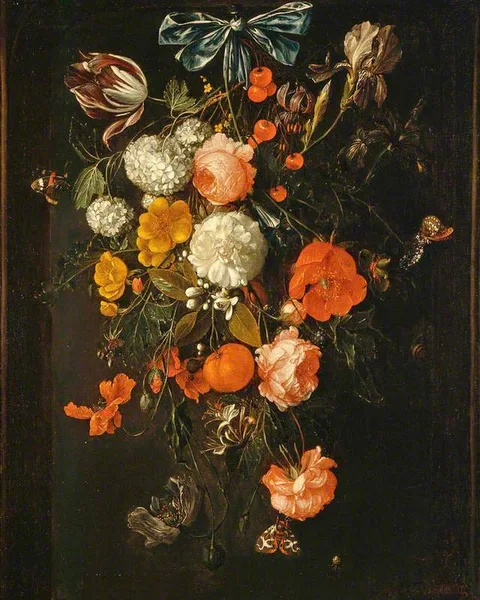 David Cornelisz de Heem, A festoon of flowers and fruit
