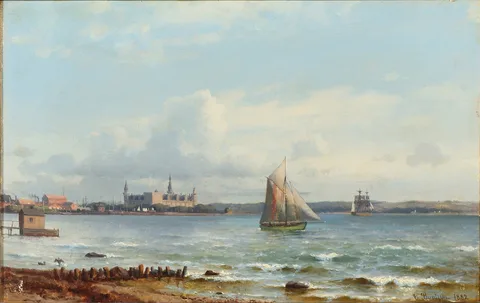 Carl Buntzen, Coastal scene near Kronborg.