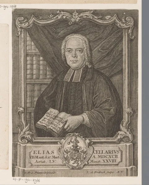 Jacob Andreas Fridrich, Portrait of Elias Cellarius at the age of 55