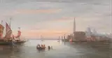 Ferdinand Bonheur, View of the Venetian lagoon