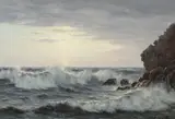 Johannes Herman Brandt, Seascape, Bornholm.
