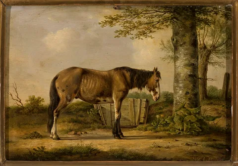Georg Köbel, Horse by a tree