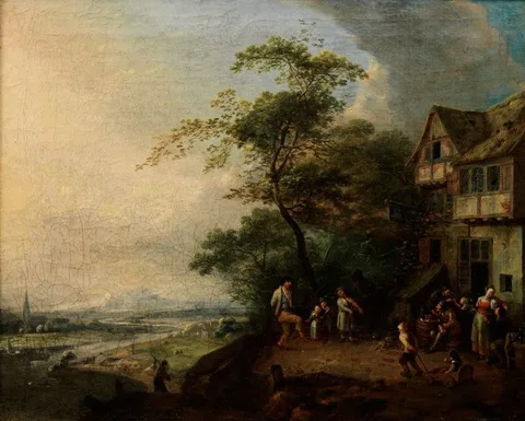 Gillis de Winter, Scene before an inn