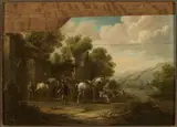 Eise Aetes Ruytenbach, Landscape with horsemen