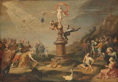 Simon Floquet, The Goddess Fortuna Bestowing her Gifts