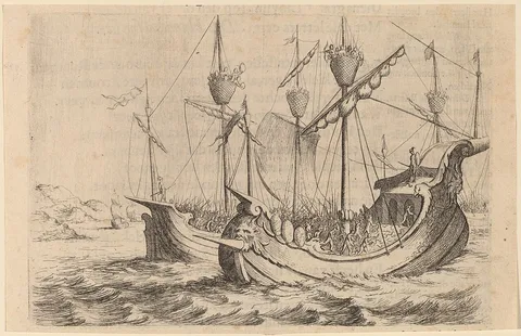 Willem Basse, Hannibal's Navy Battling the Rhodians