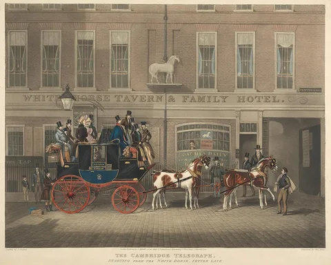 George Hunt, Coaching: The Cambridge Telegraph, Starting from the White Horse