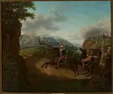 Joseph Sonntag, Kozietulski leading a squadron in the Somossiera Gorge