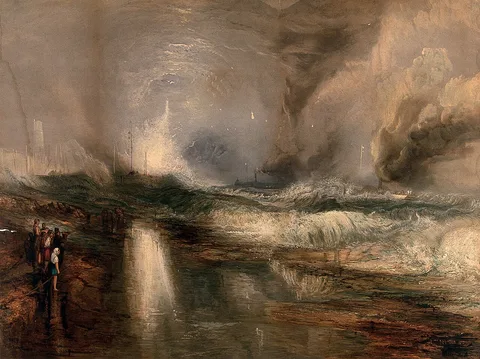 Robert Carrick, Rockets and Blue Lights (Close at Hand) to Warn Steam Boats of Shoal Water