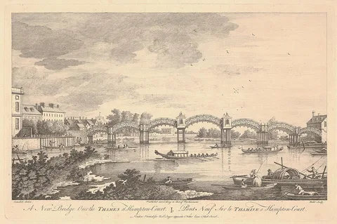 James Hulett, A New Bridge over the Thames at Hampton Court