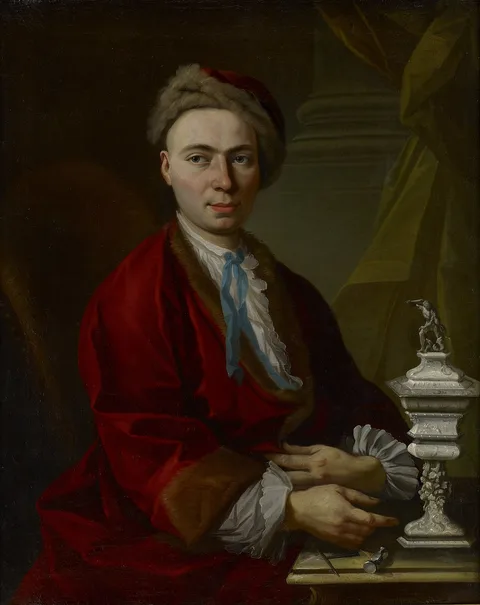 Johann Daniel Heimlich, Portrait of the Silversmith Johann Friedrich Baer