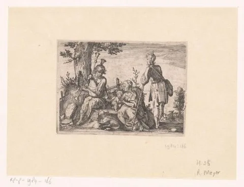 Rudolph Meyer, Bedelaarsfamilie met doedelzakspeler