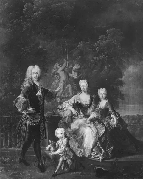 Franz Joseph Winder, Ferdinand Adolf von Plettenberg and his Family, misidentified with Karl Albrecht of Bavaria