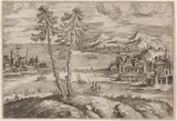 Battista Vicentino, Landscape with Two Trees