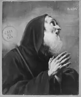Battista Vicentino, head of a praying saint