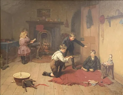 Harry Brooker, Children Playing