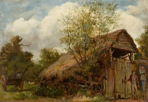 William Henry Millais, Barn Scene in Essex