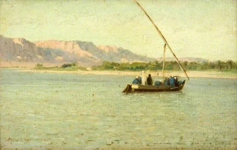 William Heath Wilson, Egypt, a Ferryboat on the Nile