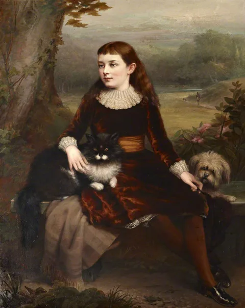 Clement Burlison, Alice Frances Theodora Wythes, Marchioness of Bristol (1875-1957) as a Young Girl