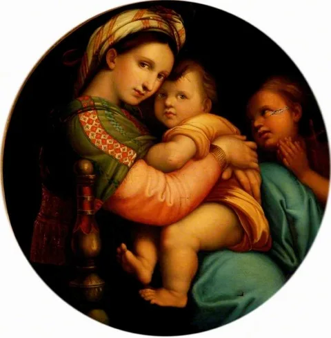 Clement Burlison, Madonna della sedia (copy after Raphael)