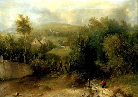 William Davison, View of Durham Looking towards Crook Hall