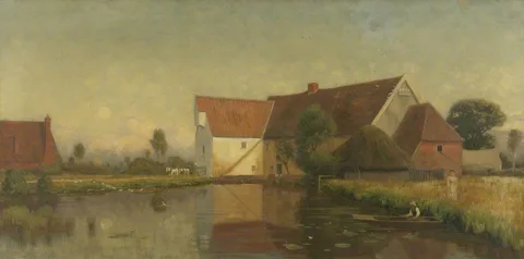 William Bright Morris, The Old Mill at Ash Abbey, Suffolk