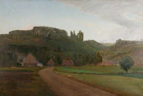 William Bright Morris, Near the Village of Crécy, France