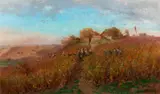Paul Edouard Rischgitz, Vintage on the Slopes of the Arve near Geneva