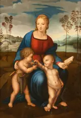 Gaetano Cannicci, Madonna of the Goldfinch with Christ Child and Saint John the Baptist (after Raphael)