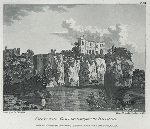John Hill, Chepstow Castle taken from the bridge