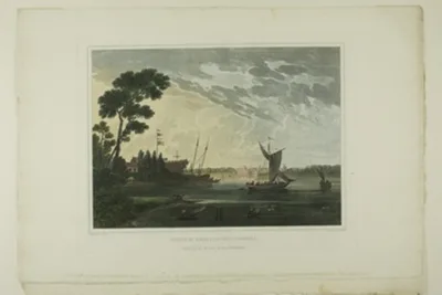 John Hill, Norfolk; From Gosport, Virginia, plate five of the second number of Picturesque Views of American Scenery