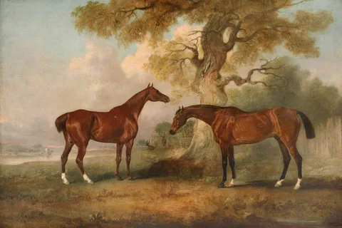 John Ferneley, Two Hunters called 'Rufus' and 'Leporello'