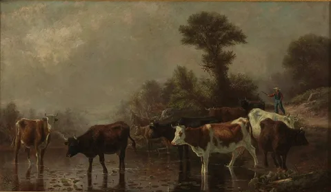Thomas Robinson, Cattle Crossing Stream