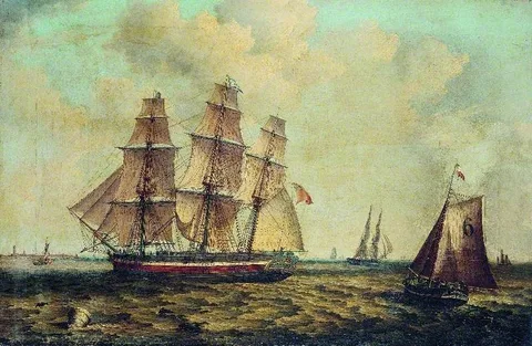 Thomas Binks, The Three-Masted Barque 'Halcyon' of Hull