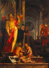 Johannes Zacharias Prey, Aesculapius and Other Ancients Are Presented with Exotic Materia Medica, which is Transformed into Medicines