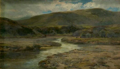 Edward Davies, Landscape, near Peel, Isle of Man