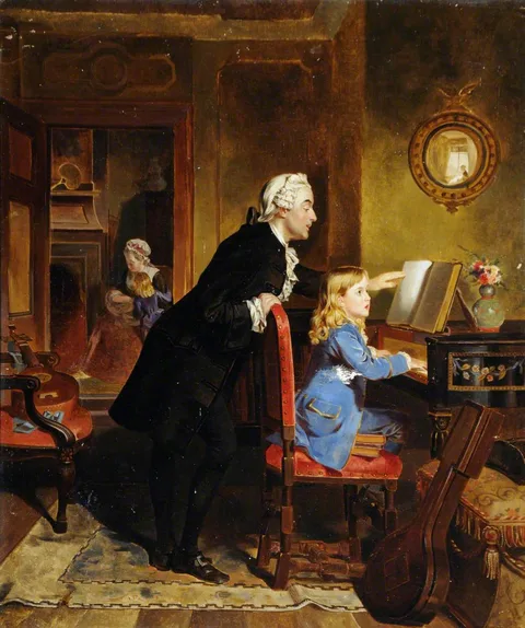 Ebenezer Crawford, Childhood of Mozart