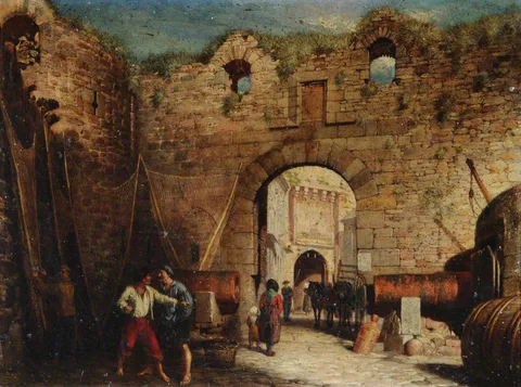 Ebenezer Crawford, French Street Scene