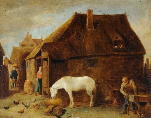 Ebenezer Crawford, Continental Farmyard Scene