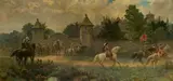 Henry Reynolds Steer, Charles I Leaving the Cavendish Mansion, Leicester, on His Way to Relieve Oxford, May 1645