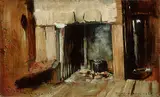 Robert Atkinson, A Settler’s Kitchen, Opua Whanga, New Zealand 1886