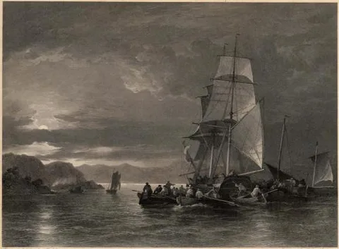Robert Anderson, The Smugglers' Brig Jumping Jenny After E.T. Crawford by Robert Anderson - Robert L. Anderson