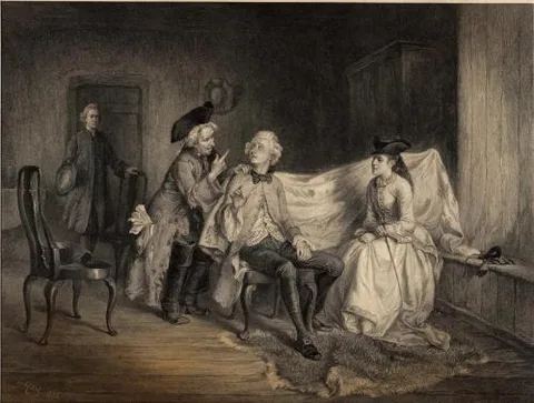 Robert Anderson, Peter Peebles Capturing Allan Fairford (After George Hay, R.S.A.) by Robert Anderson - Robert L. Anderson