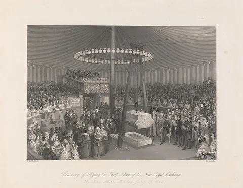 Henry Melville, Ceremony of Laying the First Stone of the New Royal Exchange